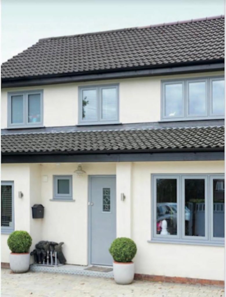 Rehau Flush casements elephant grey
